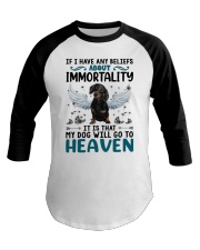 Immortality - BLACK Dachshund Baseball Tee tile