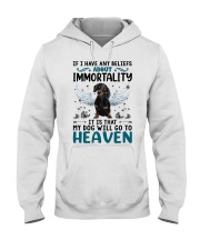 Immortality - BLACK Dachshund Hooded Sweatshirt tile