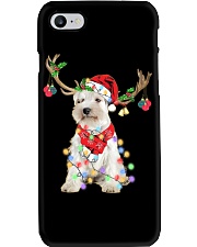 Reindeer - Miniature Schnauzer Phone Case tile
