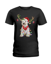 Reindeer - Miniature Schnauzer Ladies T-Shirt tile