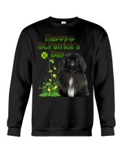 Gold Grass - BLACK Pekingese Crewneck Sweatshirt tile