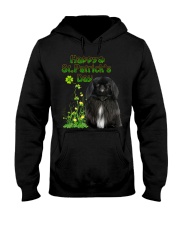 Gold Grass - BLACK Pekingese Hooded Sweatshirt tile