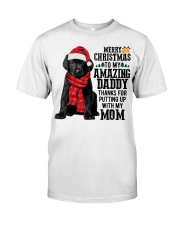 Merry Christmas Daddy Black Labrador Classic T-Shirt tile