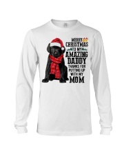 Merry Christmas Daddy Black Labrador Long Sleeve Tee tile