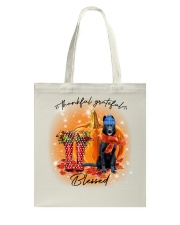 Grateful - BLACK German Shepherd Tote Bag tile