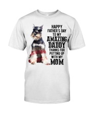 Daddy Miniature Schnauzer Classic T-Shirt tile