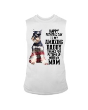 Daddy Miniature Schnauzer Sleeveless Tee tile