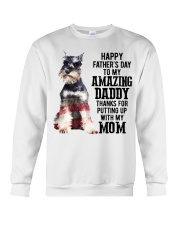 Daddy Miniature Schnauzer Crewneck Sweatshirt tile