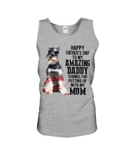 Daddy Miniature Schnauzer Unisex Tank tile
