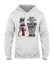 Daddy Miniature Schnauzer Hooded Sweatshirt tile