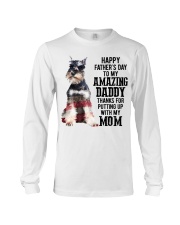 Daddy Miniature Schnauzer Long Sleeve Tee tile