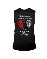In Heaven - BLACK Pug Sleeveless Tee tile