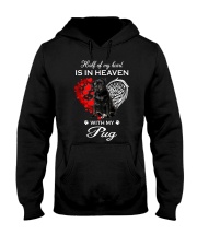 In Heaven - BLACK Pug Hooded Sweatshirt tile