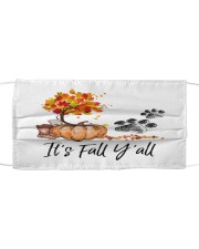 It is Fall - Dogs Cloth face mask front