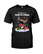 Santa Reindeer - Black Shih Tzu Classic T-Shirt tile