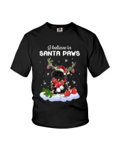 Santa Reindeer - Black Shih Tzu Youth T-Shirt tile