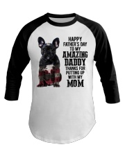 Father Day - French Bulldog Baseball Tee tile