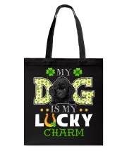 Lucky Charm - BLACK Toy Poodle Tote Bag tile