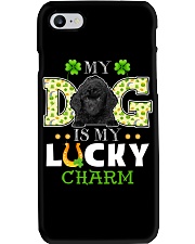 Lucky Charm - BLACK Toy Poodle Phone Case tile
