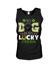Lucky Charm - BLACK Toy Poodle Unisex Tank tile