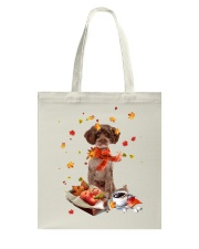 Autumn Leaves RED Schnoodle Tote Bag tile