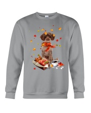 Autumn Leaves RED Schnoodle Crewneck Sweatshirt tile
