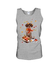 Autumn Leaves RED Schnoodle Unisex Tank tile