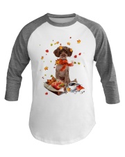 Autumn Leaves RED Schnoodle Baseball Tee tile