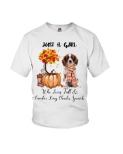Fall And - Cavalier King Charles Spaniel 3 Youth T-Shirt tile