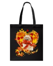Autumn Leaf - CREAM Pomeranian Tote Bag tile