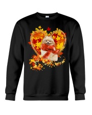Autumn Leaf - CREAM Pomeranian Crewneck Sweatshirt tile