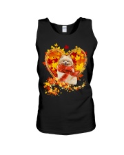 Autumn Leaf - CREAM Pomeranian Unisex Tank tile