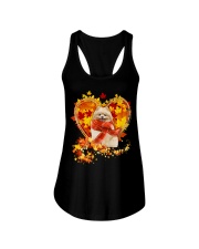 Autumn Leaf - CREAM Pomeranian Ladies Flowy Tank tile