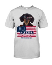 america 4th july - Dachshund Premium Fit Mens Tee tile