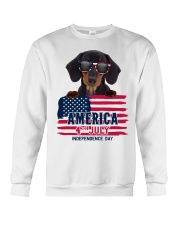america 4th july - Dachshund Crewneck Sweatshirt tile