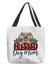 Blessed Dog Mom - Border Terrier All-Over Tote tile