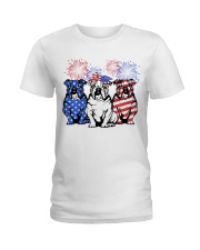 American Firework - Bulldog Ladies T-Shirt tile