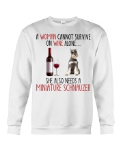 She Also Needs - Miniature Schnauzer 3 Crewneck Sweatshirt tile