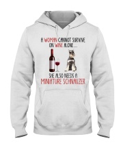 She Also Needs - Miniature Schnauzer 3 Hooded Sweatshirt tile