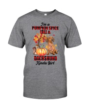 Pumpkin Girl - Red Dachshund Classic T-Shirt tile