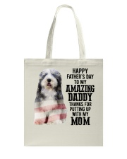Father Day - Bearded Collie Tote Bag tile