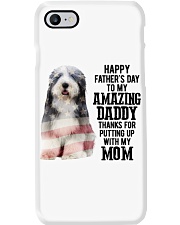 Father Day - Bearded Collie Phone Case tile