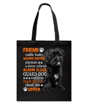 Playmate - BLACK Morkie Tote Bag tile