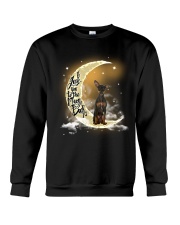 Moon n Back - Black Min Pin Crewneck Sweatshirt tile