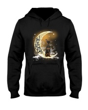 Moon n Back - Black Min Pin Hooded Sweatshirt tile