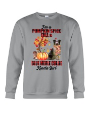 Pumpkin Girl - Blue Merle Collie Crewneck Sweatshirt tile
