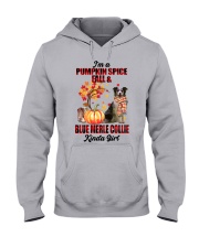 Pumpkin Girl - Blue Merle Collie Hooded Sweatshirt tile