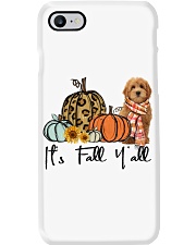 Fall Pumpkin Goldendoodle Phone Case tile