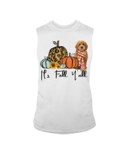 Fall Pumpkin Goldendoodle Sleeveless Tee tile