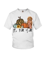 Fall Pumpkin Goldendoodle Youth T-Shirt tile